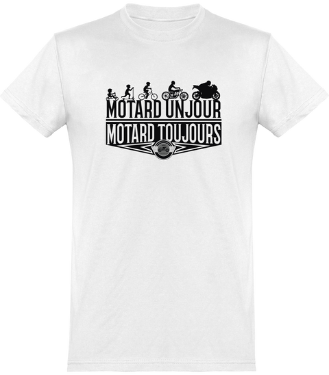  T shirt homme motard toujours