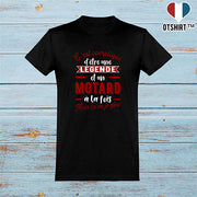  T shirt homme motard et légende