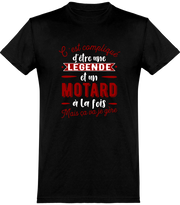  T shirt homme motard et légende