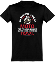  T shirt homme un mauvais jour de moto