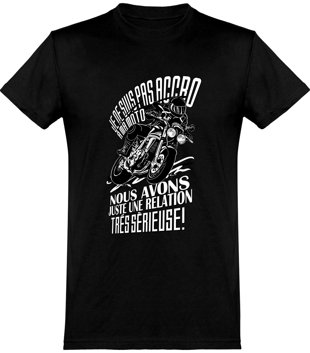 Motard Drôle Un Vieil Homme Sur Une Moto Biker T-shirt Imprimé Au Dos