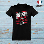  T shirt homme célibataire sur ma moto