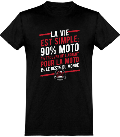  T shirt homme la vie est simple