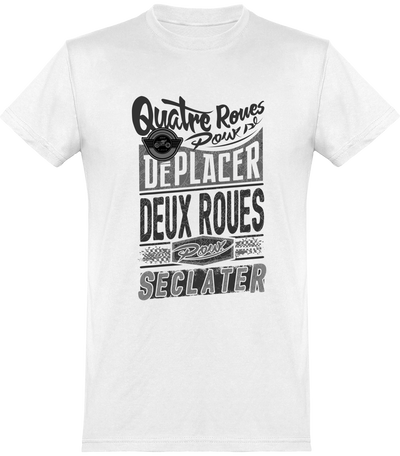  T shirt homme deux roues pour s'éclater