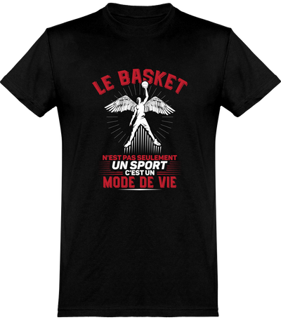  T shirt homme le basket un mode de vie