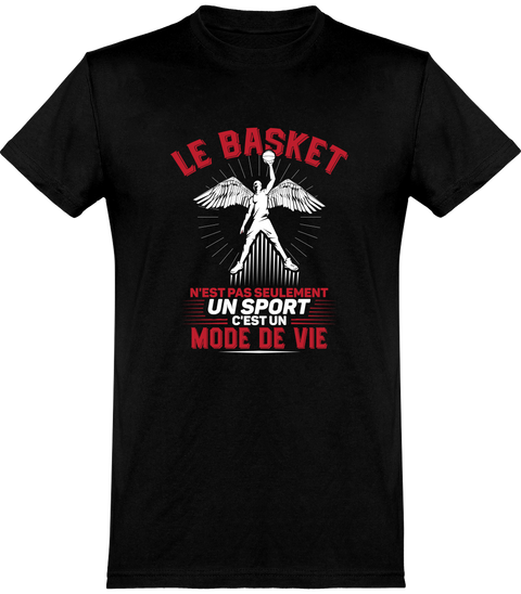  T shirt homme le basket un mode de vie