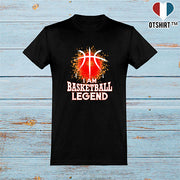  T shirt homme i am basketball legend