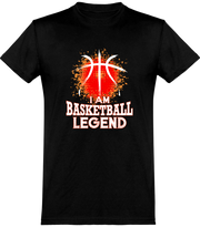  T shirt homme i am basketball legend