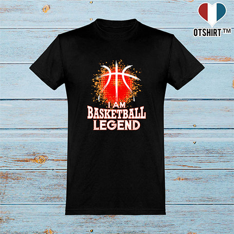  T shirt homme i am basketball legend