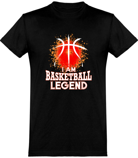  T shirt homme i am basketball legend