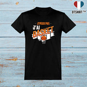  T shirt homme j'peux pas j'ai basket