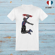 T shirt homme basketball dunk action