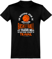  T shirt homme un mauvais jour de basket