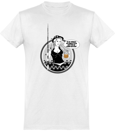  T shirt homme ne me dérangez pas pêche