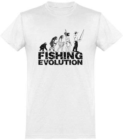  T shirt homme fishing evolution