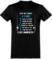  T shirt homme la liste du pêcheur