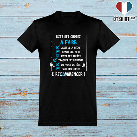  T shirt homme la liste du pêcheur