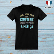  T shirt homme assez doué pour être comptable