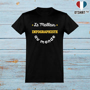  T shirt homme le meilleur infographiste au monde