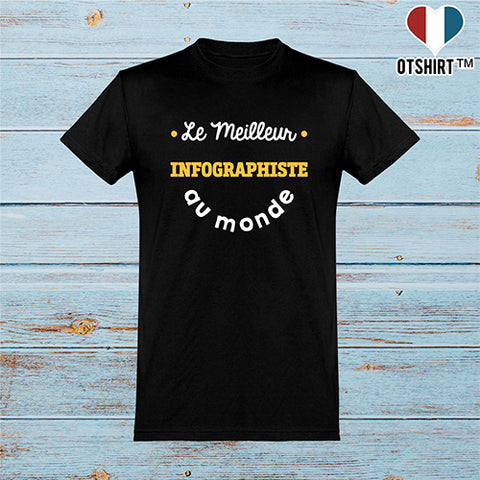  T shirt homme le meilleur infographiste au monde