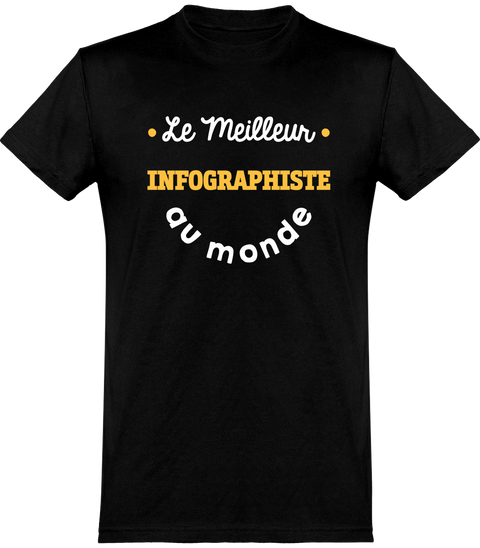  T shirt homme le meilleur infographiste au monde