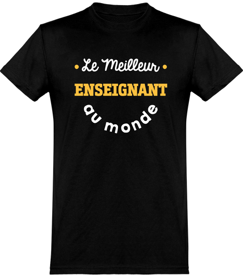  T shirt homme le meilleur enseignant au monde