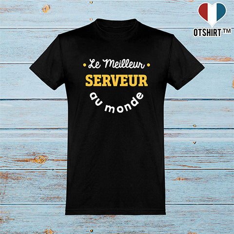  T shirt homme le meilleur serveur au monde