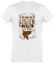  T shirt homme talk about fish