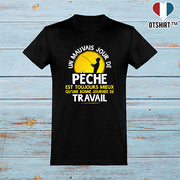  T shirt homme un mauvais jour de pêche