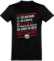  T shirt homme célibataire à la salle