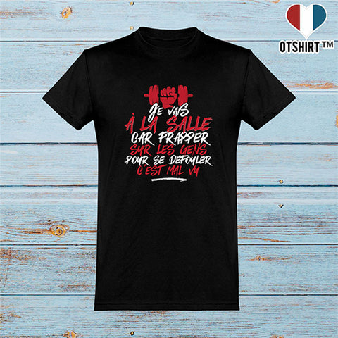 T shirt homme la salle pour me défouler