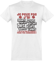  T shirt homme j'peux pas j'ai squats