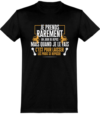  T shirt homme je laisse les poids se réposer