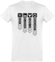  T shirt homme eat sleep train repeat