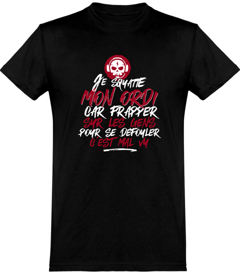  T shirt homme je squatte mon ordi