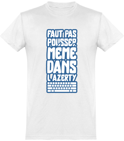  T shirt homme mémé dans l'azerty