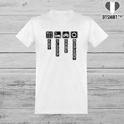  T shirt homme eat sleep game repeat