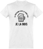  T shirt homme la pression je la bois