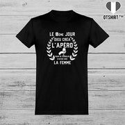  T shirt homme dieu créa l'apéro