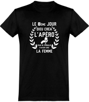  T shirt homme dieu créa l'apéro