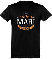 T shirt homme meilleur mari du monde famille