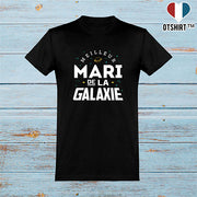  T shirt homme meilleur mari de la galaxie