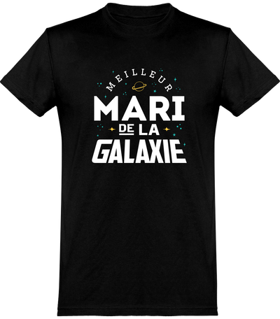  T shirt homme meilleur mari de la galaxie famille