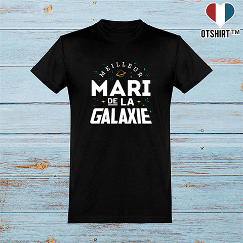  T shirt homme meilleur mari de la galaxie