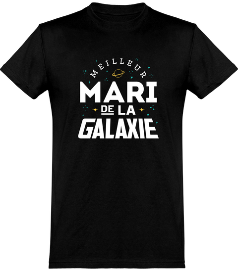  T shirt homme meilleur mari de la galaxie famille