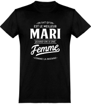  T shirt homme le meilleur mari famille