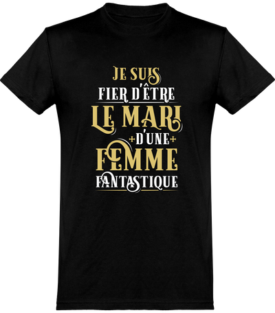  T shirt homme un mari fier famille