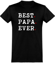  T shirt homme best papa ever