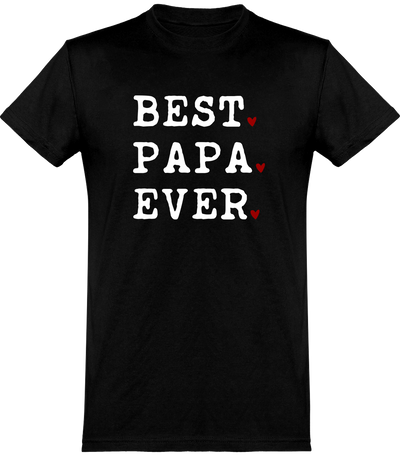  T shirt homme best papa ever