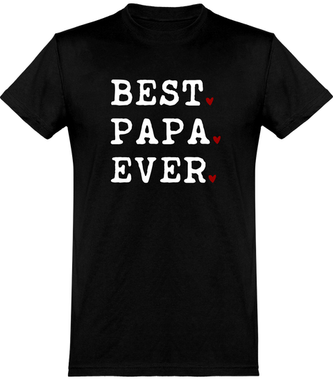  T shirt homme best papa ever